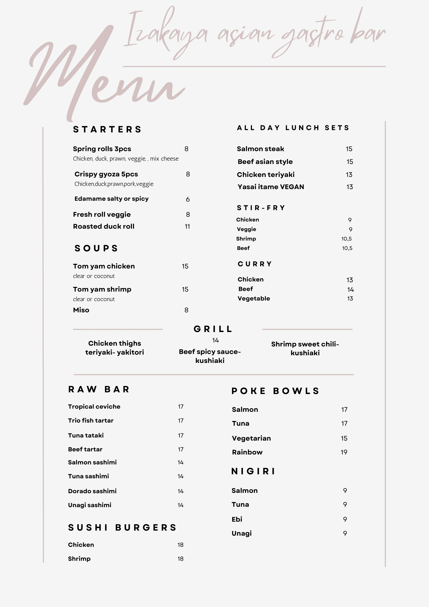 Menu item